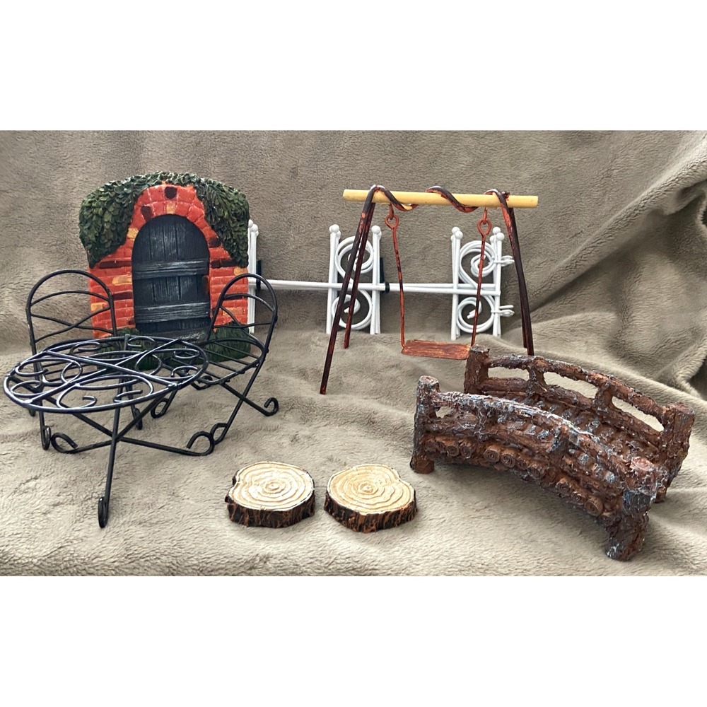 Fairy Garden Arcadia Products Secret Garden Polyresin Miniature Decor Kit